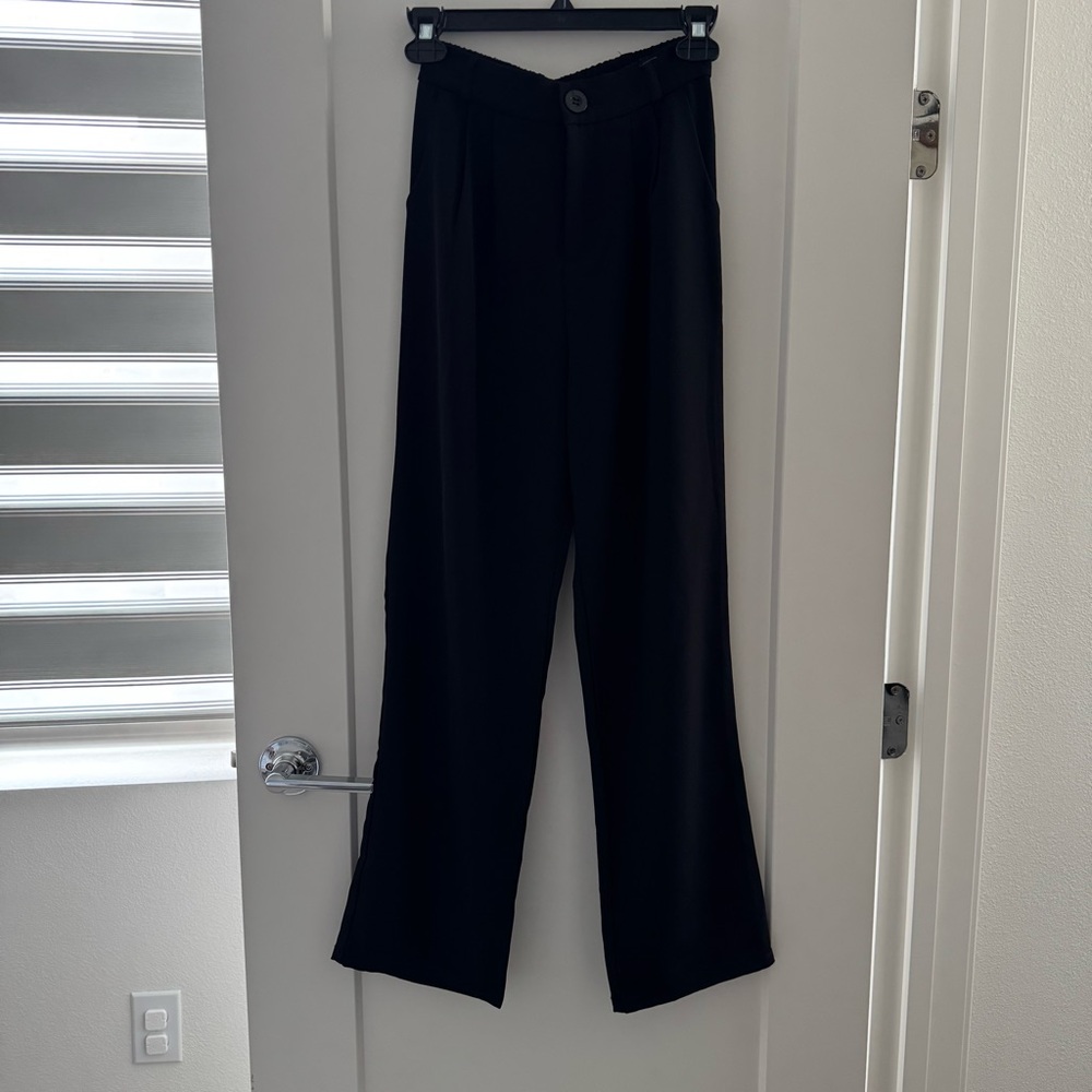 Black Wide Leg Trousers